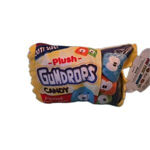 Good Stuff Plush Gumdrops Candy  3 Removable Pieces  6.5"× 4.5"  By Candy Bites